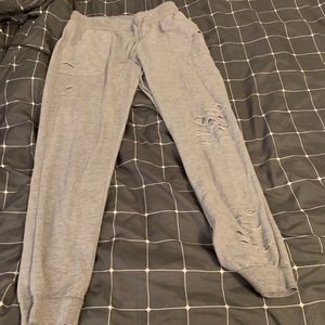 Cute ripped sweatpants